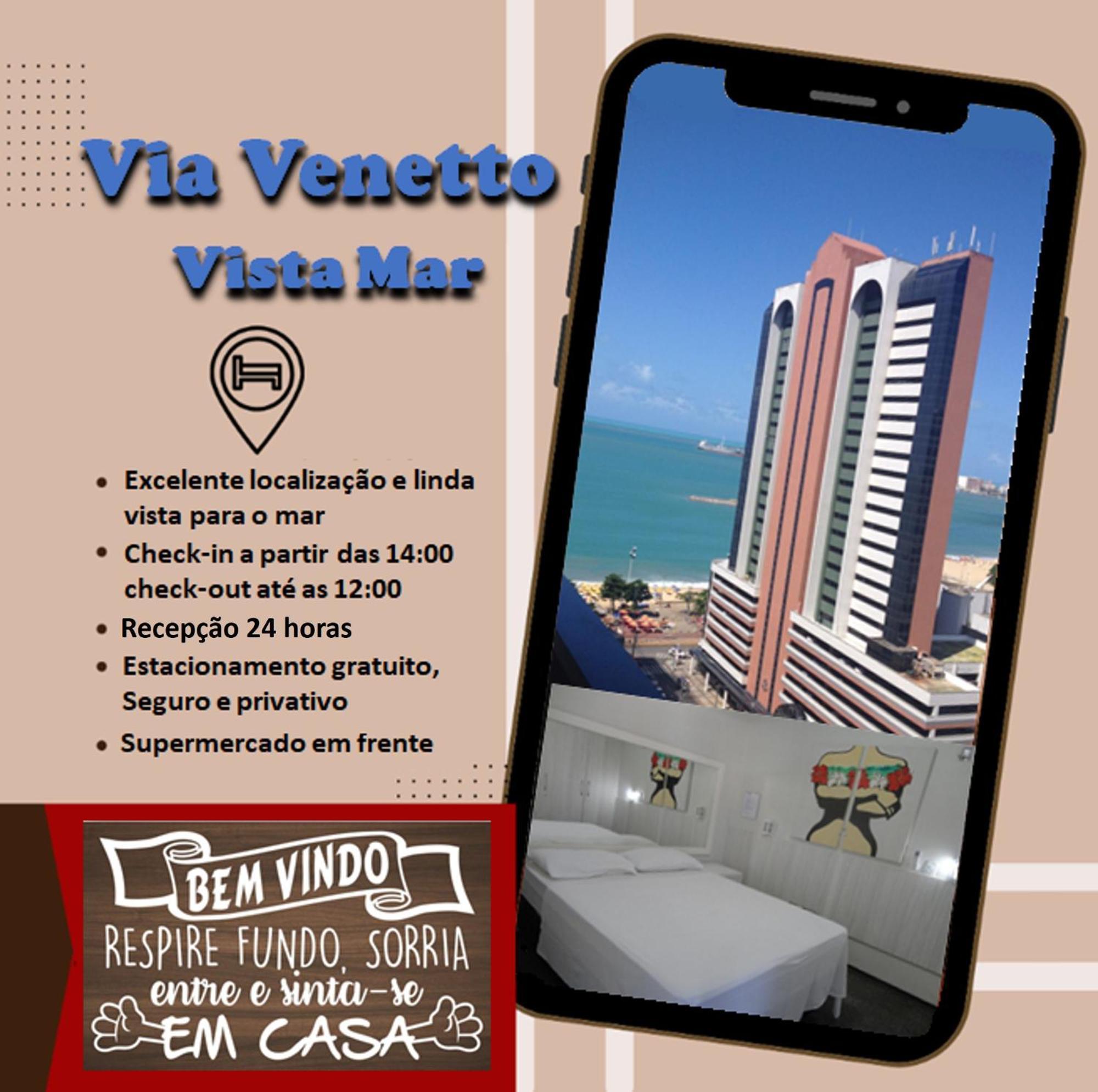 Via Venetto - Vista Mar Aparthotel ฟอร์ตาเลซา ภายนอก รูปภาพ